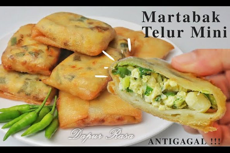 Martabak Mini Teflon Isi Telur ala Warung